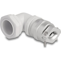 Delock Cable Gland with strain relief and bending protection 90° angled PG21 grey