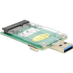 Delock Converter USB 3.0 A male > mSATA full size
