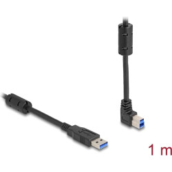 Delock USB 5 Gbps Cable Type-A male to Type-B male 90° upwards angled 1 m