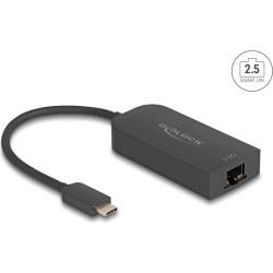 Delock USB Type-C™ Network Adapter 2.5 Gigabit LAN 1 x RJ45 ASIX