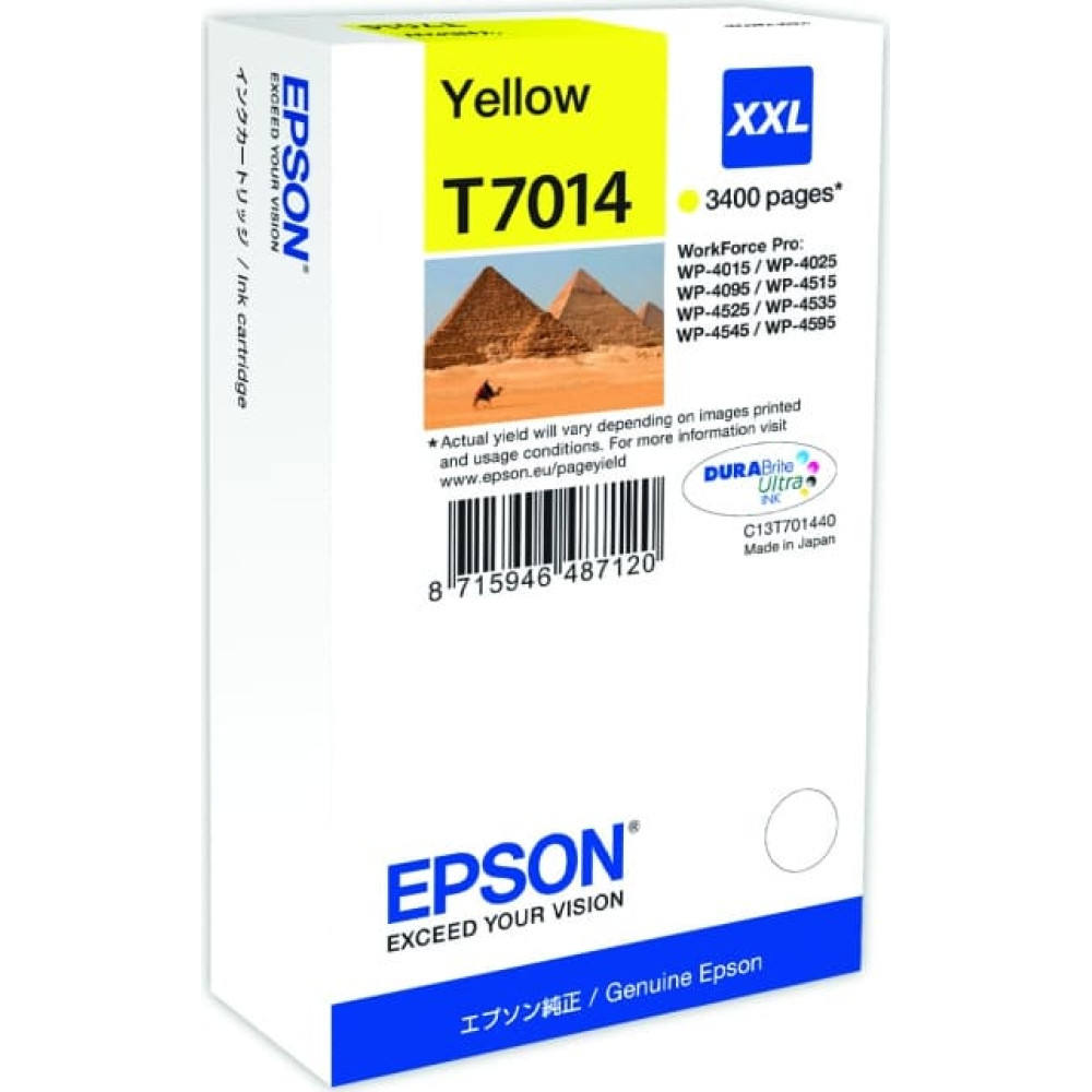 Epson WP4000/4500 Series Ink Cartridge XXL Yellow 3.4k
