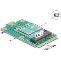 Delock Adapter Mini PCIe male to M.2 Key E slot