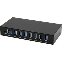 Exsys EX-11237HMS-2 7 Port USB 3.2 Gen 1 HUB Din-Rail Kit