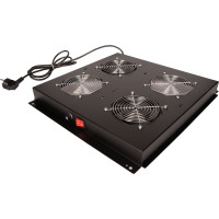 Roline 19" roof fan unit with 2 fans, ON/OFF black