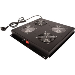 Roline 19" roof fan unit with 2 fans, ON/OFF black
