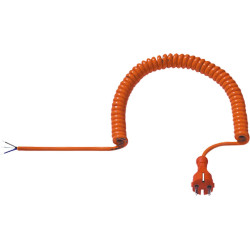 Bachmann coiled cable Orange 1.0-5.0m, H07BQ-F 3G1.50