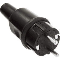 Bachmann solid rubber plug black type 442
