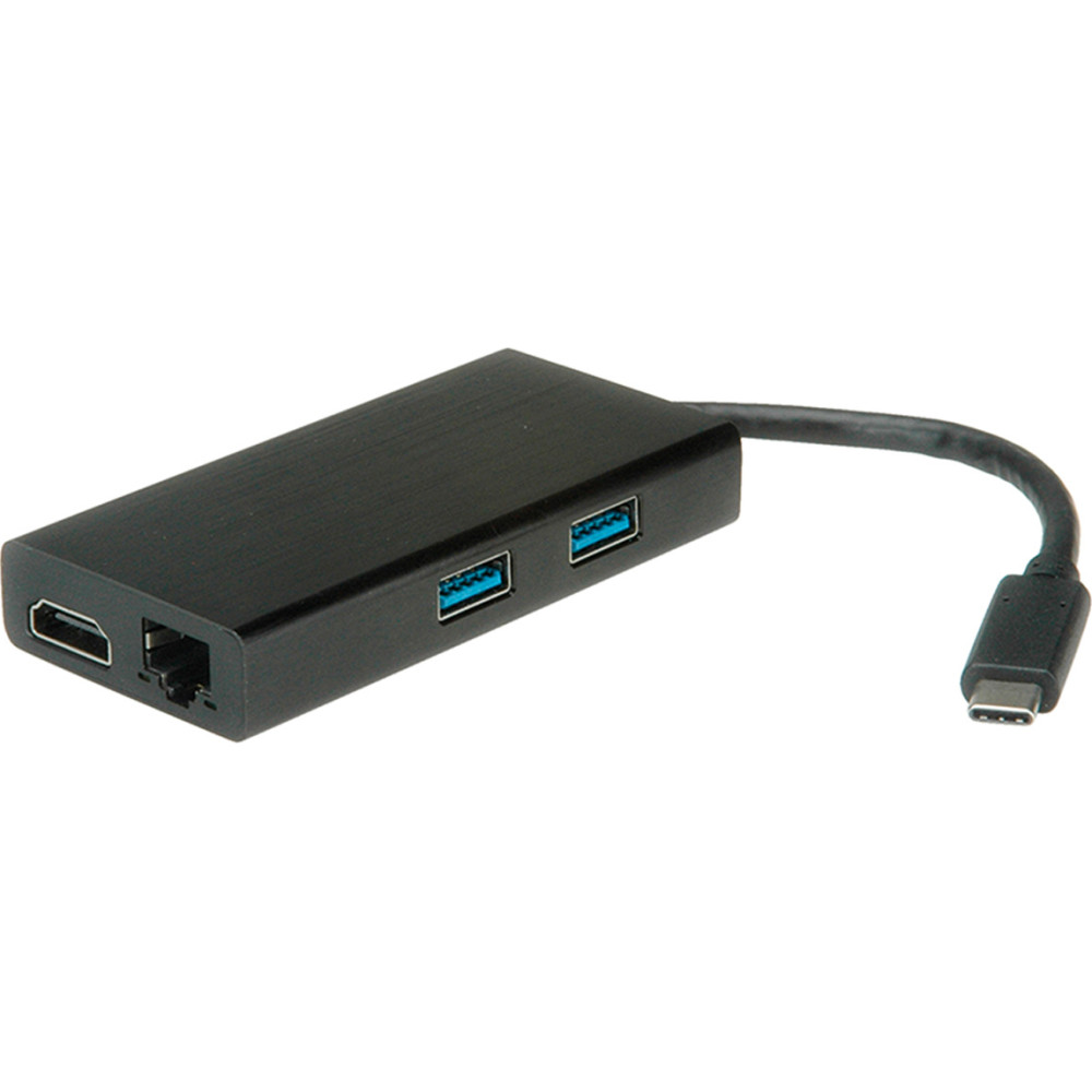 Secomp STANDARD USB Type C Docking Station, 1x HDMI + 2x USB 3.0 / USB 3.2 Gen. 1 + 1x Fast Ethernet LAN