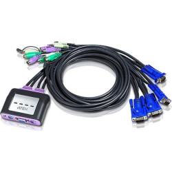 Aten CS64A 4P PS/2 VGA KVM Switch Audio, 1,8 m