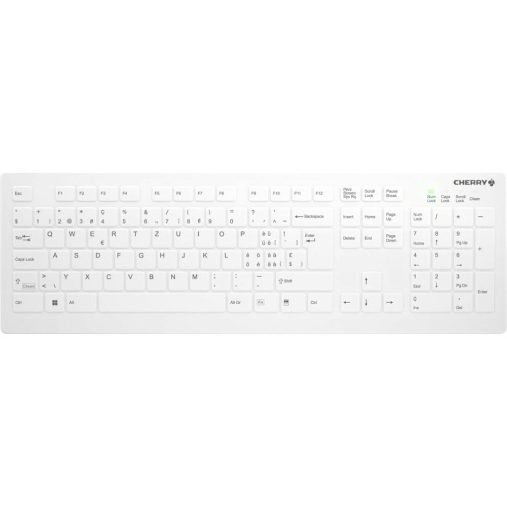 Cherry AK-C8112 keyboard Medical RF Wireless QWERTZ Swiss White