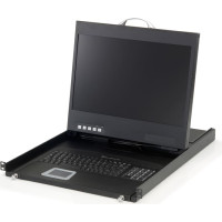 Level One LevelOne KVM-8901DE plauktu konsole 48,3 cm (19") 1440 x 900 pikseļi Melns