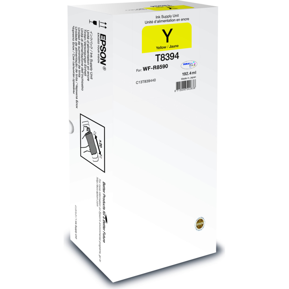 Epson C13T83944N tintes kārtridžs 1 pcs Oriģināls Augsta (XL) produktivitāte Dzeltens
