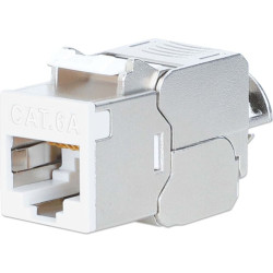 Intellinet Cat6a 10G STP Keystone-Modul weiß