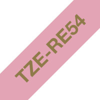 Brother TZE-RE54 marķēšanas lenta Zelta vai rozā