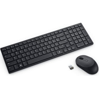 Dell KM555 tastatūra Pele iekļauta Universāls RF bezvadu sakari + Bluetooth QWERTY US International Melns