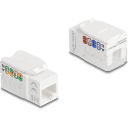 Delock Keystone Module RJ45 jack to LSA Cat.6A UTP 90° toolfree