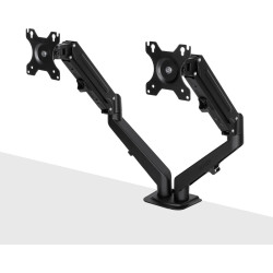 Lindy Dual Mount Desktop Gas Spring Arm - Black