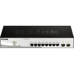 D-Link DGS-1210-10 tīkla pārslēgs Vadīts L2 Gigabit Ethernet (10/100/1000) 1U Melns, Pelēks