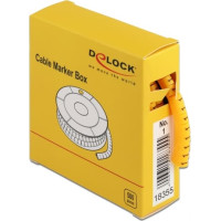 Delock Cable Marker Box, No. 1, yellow, 500 pieces