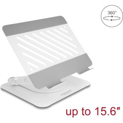 Delock Tablet and Laptop Stand Holder adjustable aluminium - 360° rotateable