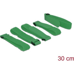 Delock Hook-and-loop fasteners L 300 mm x W 20 mm 5 pieces with loop green