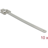 Delock Cable tie stainless steel reusable with folding clasp L 600 x W 10 mm 10 pieces
