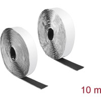 Delock Hook-and-loop tape self-adhesive L 10 m x W 25 mm black