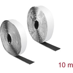 Delock Hook-and-loop tape self-adhesive L 10 m x W 25 mm black