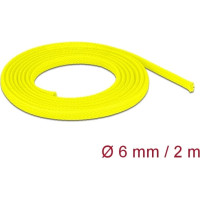 Delock Braided Sleeve stretchable 2 m x 6 mm yellow