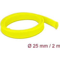 Delock Braided Sleeve stretchable 2 m x 25 mm yellow