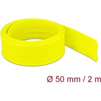 Delock Braided Sleeve stretchable 2 m x 50 mm yellow