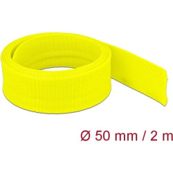 Delock Braided Sleeve stretchable 2 m x 50 mm yellow