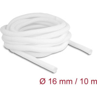 Delock Braided Sleeve self-closing 10 m x 16 mm white