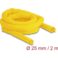 Delock Woven Sleeve self-closing heat-resistant 2 m x 25 mm yellow