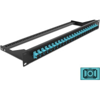 Delock 19″ Fibre Patch Panel 24 port SC Simplex aqua