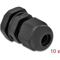 Delock Cable Gland PG7 10 pieces black