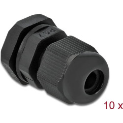 Delock Cable Gland PG7 10 pieces black