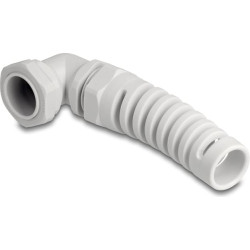Delock Cable Gland with strain relief 90° angled PG21 grey