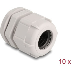 Delock Cable Gland M25 10 pieces grey