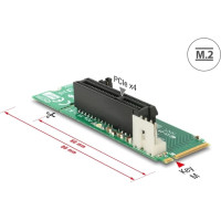 Delock Adapter M.2 Key M male to PCI Express x4 Slot