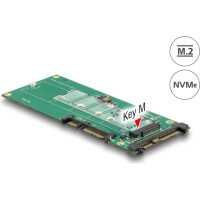 Delock Converter U.2 SFF-8639 NVMe / SATA 22 pin > 1 x M.2 Key M