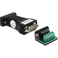 Delock Converter 1 x Serial RS-232 DB9 to 1 x Serial RS-485 with ESD protection 15 kV surge protection 600 W and extended temper