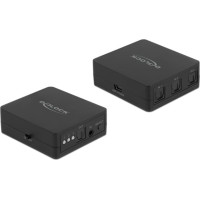 Delock S/PDIF TOSLINK Switch 3 In 1 Out with IR Remote Control and USB Powered