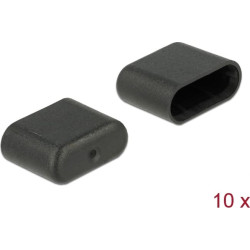 Delock Dust Cover for USB Type-C™ male 10 pieces black