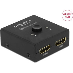 Delock HDMI 2 - 1 Switch bidirectional 4K 60 Hz compact