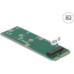 Delock Adapter mSATA to M.2 Key B slot