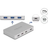 Delock 7 Port USB Hub with 4 x USB Type-C™ female and 3 x USB Type-A female with PD 82 W