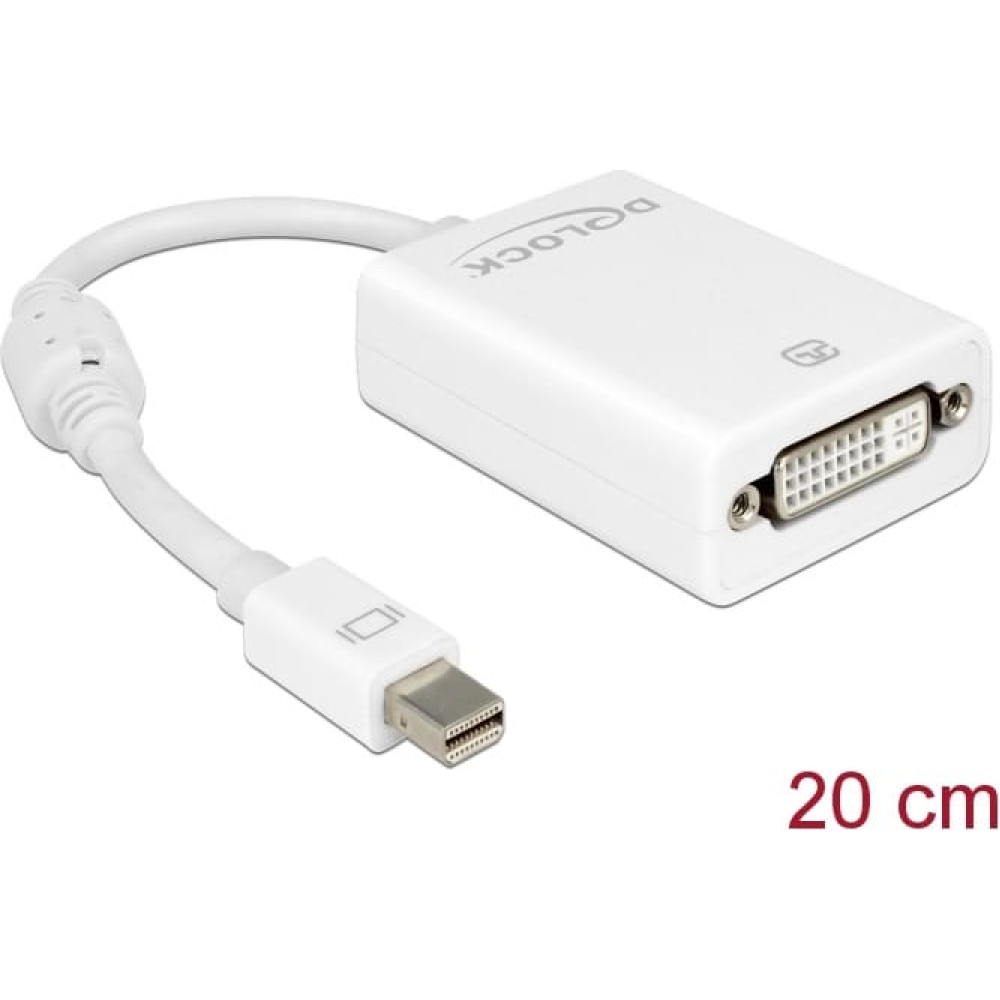 Delock Adapter mini DisplayPort 1.1 male > DVI female Passive white