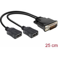 Delock Adapter DMS-59 male > 2 x HDMI female 20cm