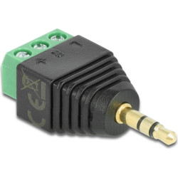 Delock Adapter Stereo plug 3.5 mm  Terminal Block 3 pin